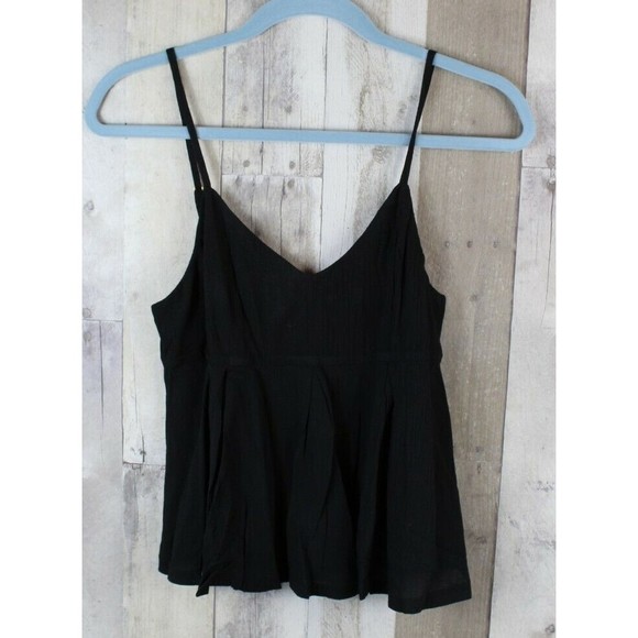 New Line and Dot Revolve Gold Back Zipper Blouse Tank Size Small - Picture 2 of 8